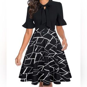 NWT Black and white dress